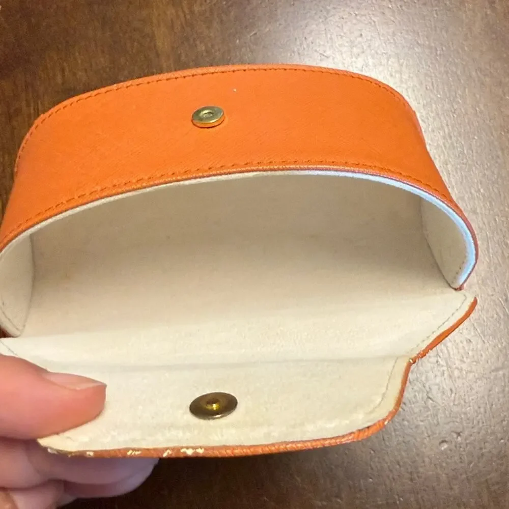 Tory Burch Orange Sunglasses Case Empty